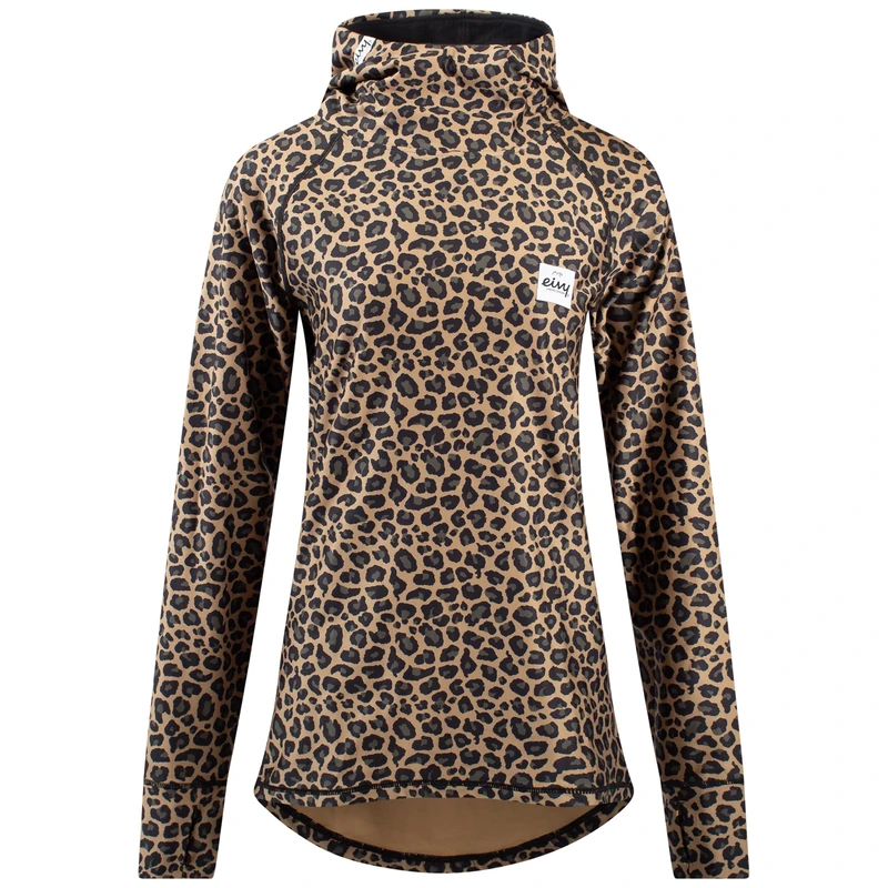 Eivy Women's Icecold Hood top Yoga Shirt, Leopard, XXS