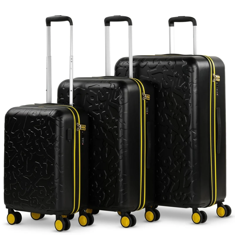 Lois Brand Leisure and Sportwear Suitcase for Unisex Adults, Black (Black), 55 cm + 67 cm + 78 cm, Sport - Image 1