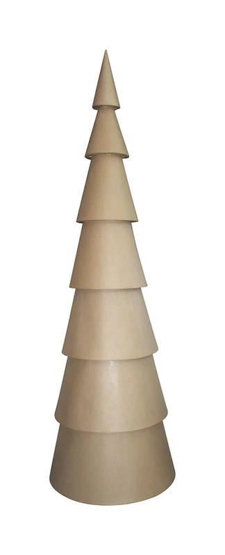 Décopatch - Ref XLA40C - Nested Christmas Tree - Extra Large Papier Mache Object to Decorate - 195 x 58 x 58cm - Decorate with Décopatch Papers & PaperPatch Glue, Glitter, Paints - Image 1