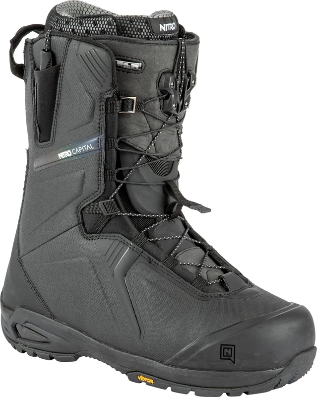 Nitro Men's Capital TLS '22 Premium Highend Comfortable Snowboard Boots, Black-Iridium, 295