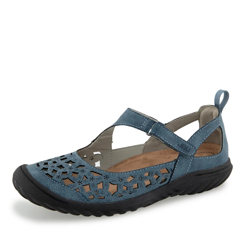 Jambu Women's B2blr45 Mary Jane Flat, Denim, 7.5 UK