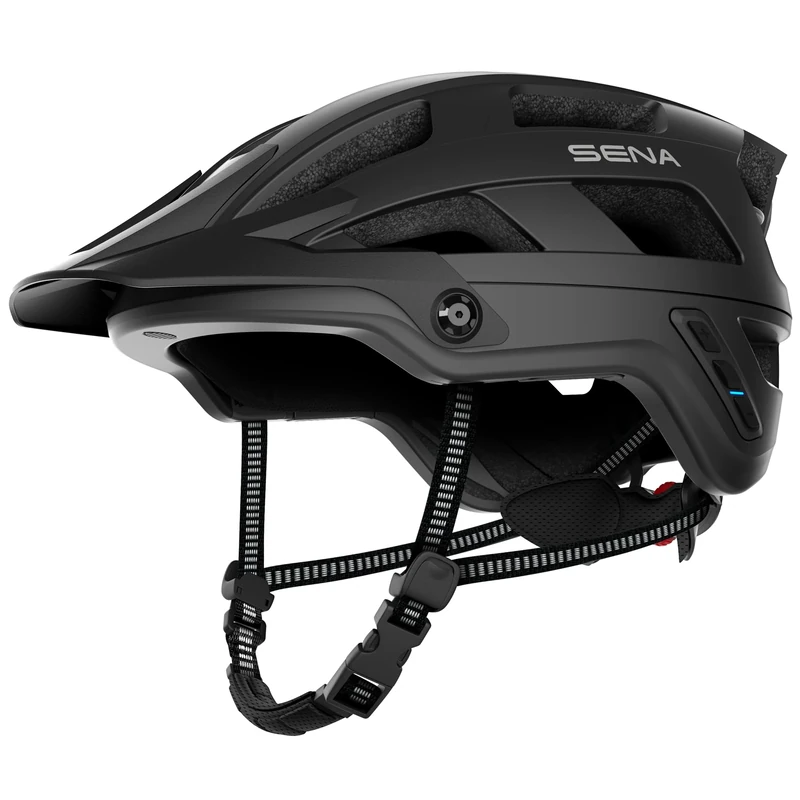 Smart Communications Mountain Bike Helmets - Sena M1 / M1 EVO (M1 ver2, Matte Black, Size M)