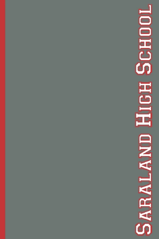 Saraland High School: 6" x 9" School Spirit Notebook for a Great Cause