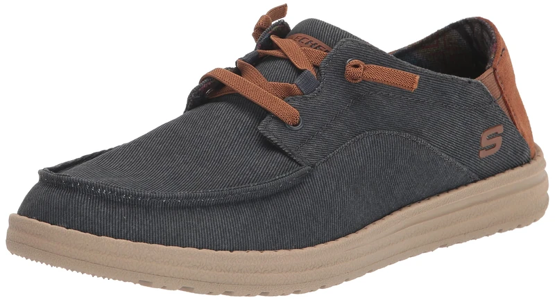 Skechers Men's Melson-Planon Moccasin, NVY, 11 UK Navy