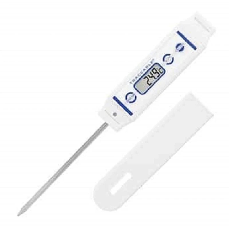 Traceable Waterproof Food Thermometer with Calibration; ±0.4°C accuracy at tested points