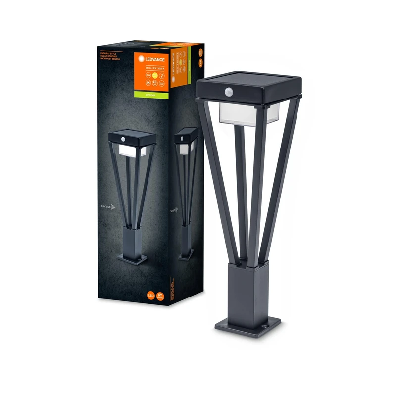 LEDVANCE Wall and Ceiling luminaire LED: for Ground, Endura Style Solar Bouquet / 6 W, 3 V, Warm White, 3000 K, Body Material: Aluminum, IP44, Pack of 1