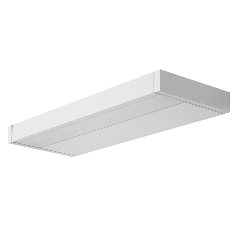LEDVANCE LED Shelf Recessed Luminaire, 6W, 500 Lumen, 3000K, 400mm, IP44, Linear LED Wall Luminaire, Quick And Easy Installation