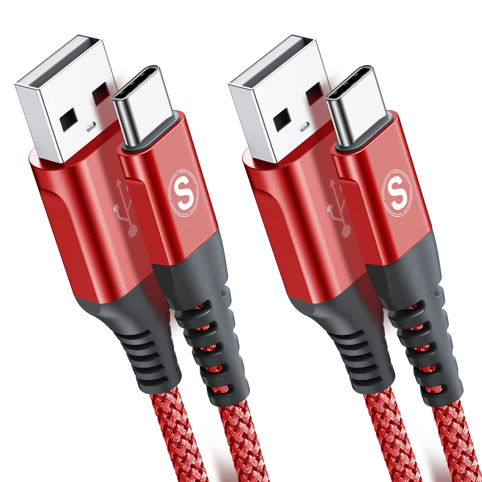 2-Pack 3M USB C Cable 3.1A Fast Car Charger Cable Compatible for iPhone 17 air 16 15 Plus Pro Max, Samsung Flip/Fold 7 6 5 4 3 S25 S24 S10 S20 S21 S22 S23 A16/15/14/13/12 A35/A34 A56/55/54, Pixel