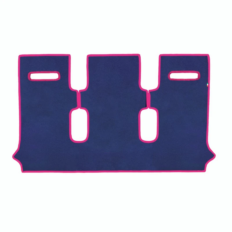 Scania R500 2009 to 2017 Velvet Carpet Floor Mat Set, Light Blue and Fuchsia