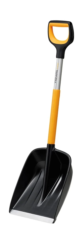 Fiskars car snow shovel, X-series, length: 98 cm, aluminium/polymer, black/orange/grey, 1057393