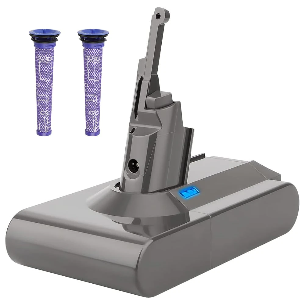 P0WER ELEKTR0 4.5Ah 4500mAh Battery for dyson v8 battery replacement, Compatible with Dyson V8 Animal V8 SV10 Absolute Fluffy Cordless Handhold Vacuum Cleaner Tools