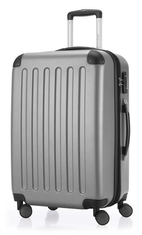 Hauptstadtkoffer Spree – Medium Hardshell Suitcase, TSA Lock, 4 Wheels, Trolley Luggage, Rolling Suitcase, Travel Case with Expandable Capacity, 65 cm, 74 Liters, Silver