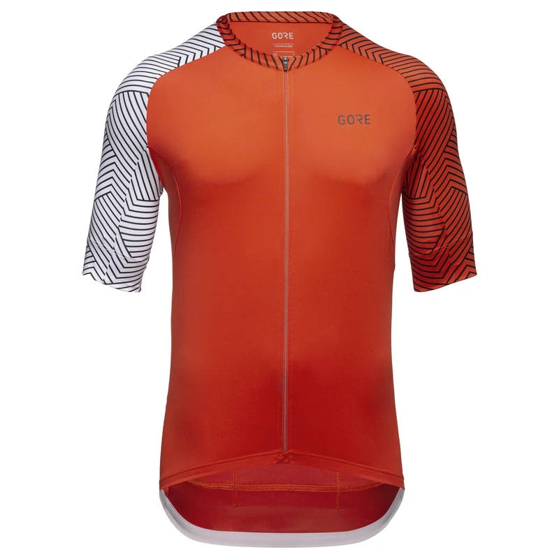 GORE WEAR Men's Cycling Short Sleeve Jersey, C5, Fireball/White, S