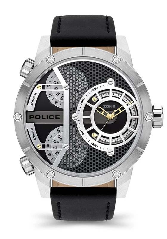 Police Watches Vibe Mens Analogue Quartz Watch with Leather Bracelet PEWJA2118101