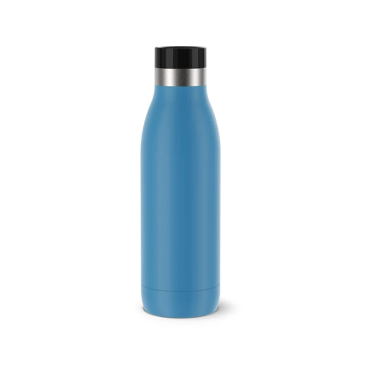 TEFAL BLUDROP Water Bottle, Reusable Stainless Steel Bottle, Hot and Cold Drinks, Dishwasher-Safe, Leak-Proof, 0.5 L, Blue