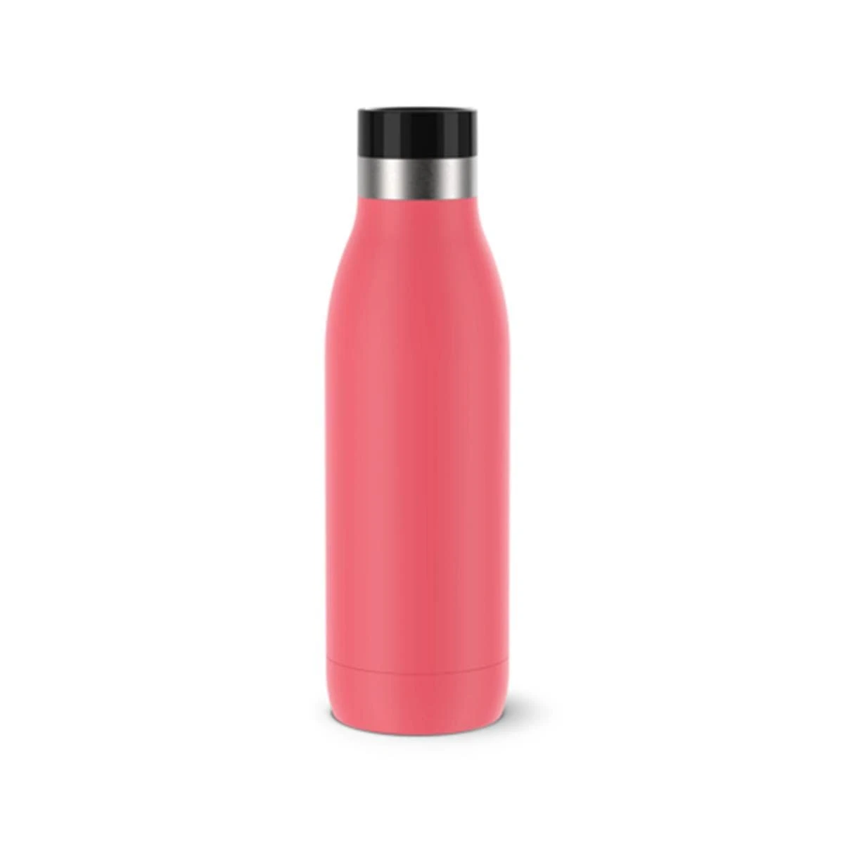 TEFAL BLUDROP Water Bottle, Reusable Stainless Steel Bottle, Hot and Cold Drinks, Dishwasher-Safe, Leak-Proof, 0.5 L, Coral