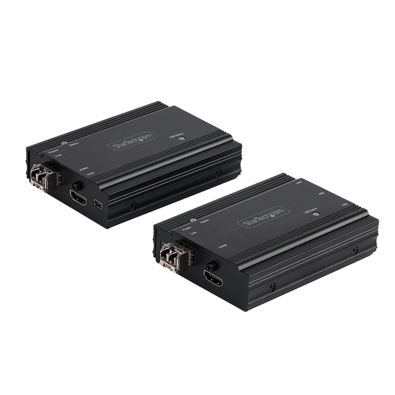 StarTech.com 4K HDMI KVM Extender over Fiber - HDMI Video & USB Remote KVM Switch/Console Extender - up to 984ft/300m (MultiMode) - 2x 10G MMF SFP+ modules - KVM Extension Kit (TX/RX) (SV565FXHD4KU)