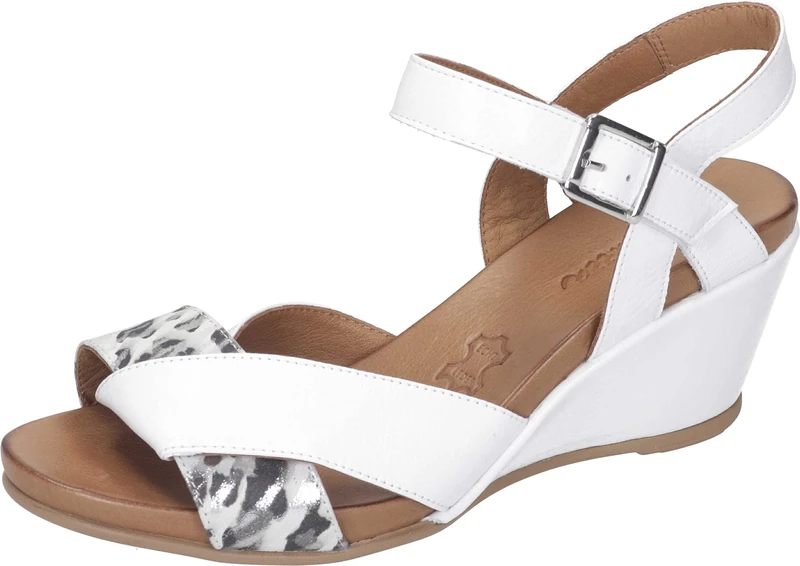 Piazza Women's 910067-03 Heeled Sandal, Weiß, 4 UK