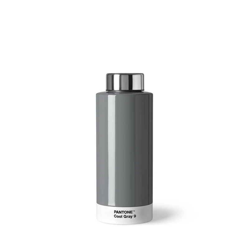 Pantone Cool Grey 009 Double Walled Stainless Steel Water Bottle with Thermal Function Leak Proof 500ml - Image 1