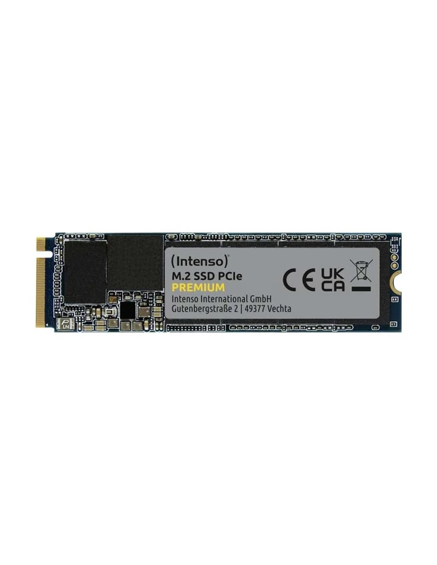 Intenso 1TB M.2 SSD PCIe Premium, up to 2100 MB/s, (PCI Express Gen.3x4 NVMe 1.3, Solid State Drive)