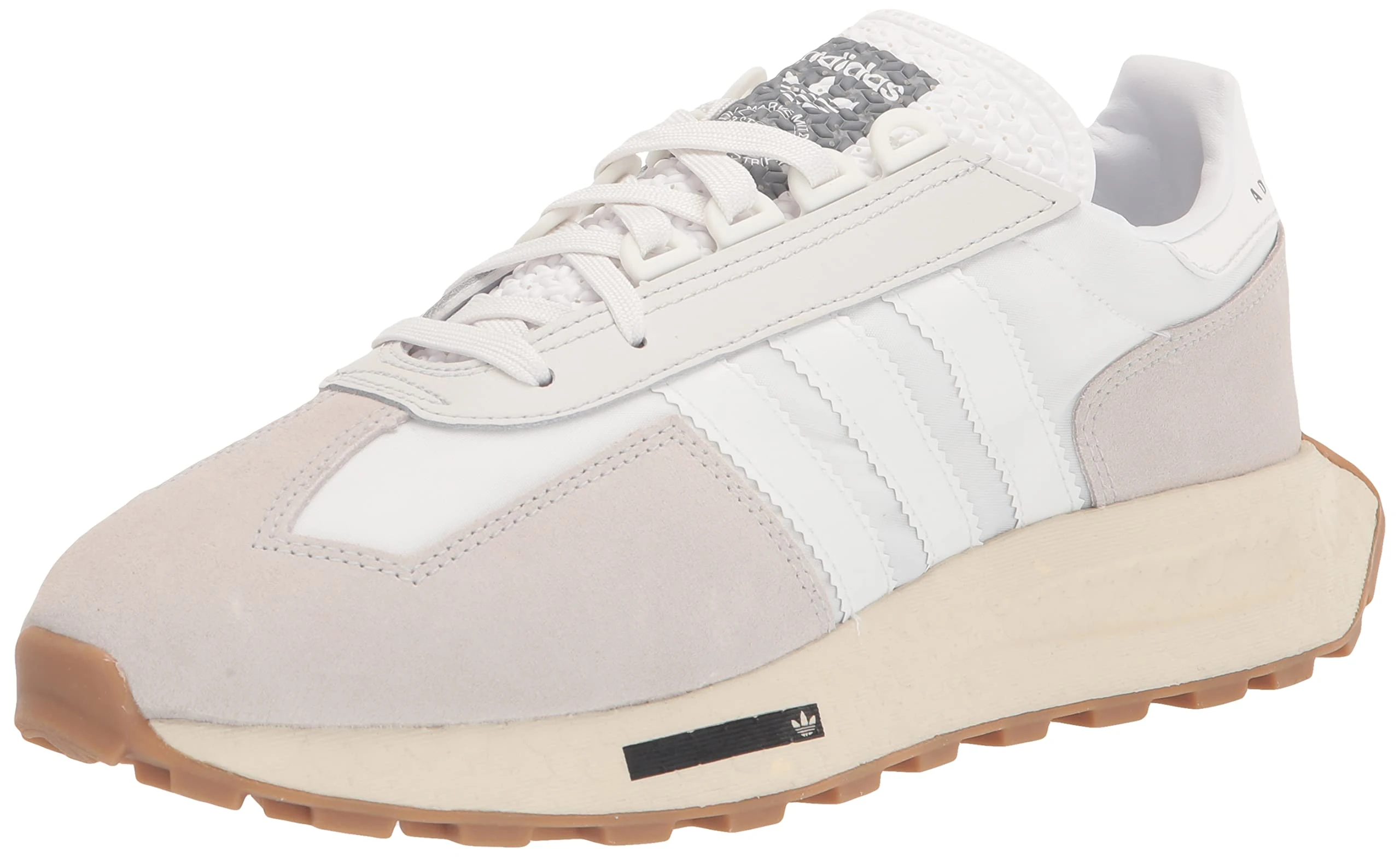 adidas Originals Men's Retropy E5 Sneaker, Crystal White/Matte Silver/White, 7.5