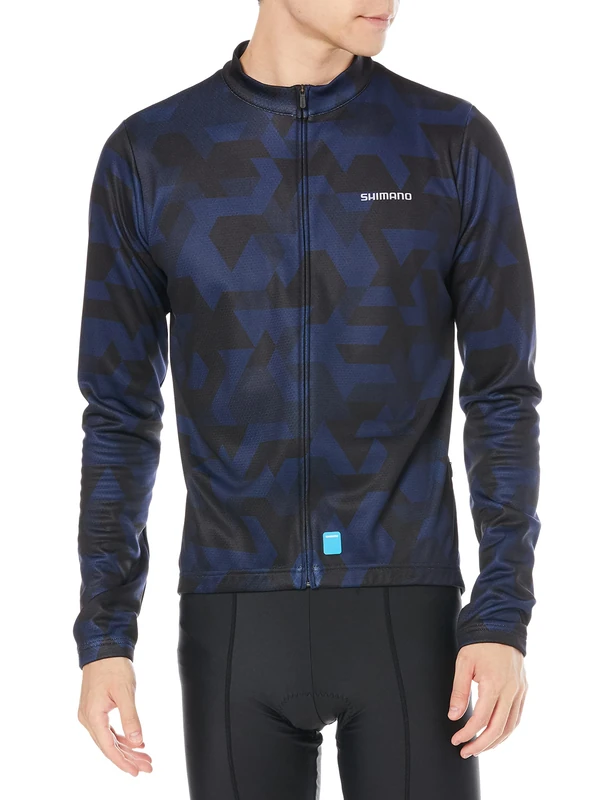 Shimano Clothing Men's Vertex Thermal Jersey, Black, Size S