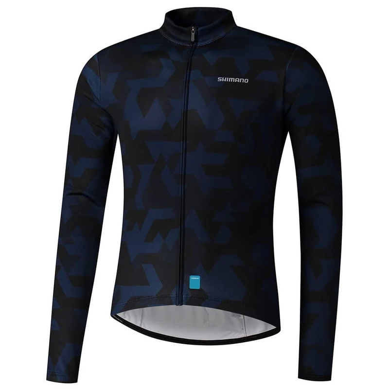 Shimano Clothing Men's Vertex Thermal Jersey, Black, Size L