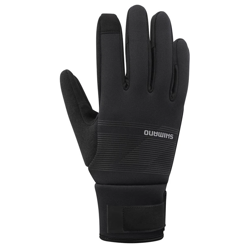 Shimano Clothing Unisex Windbreak Thermal Gloves, Black, Size M