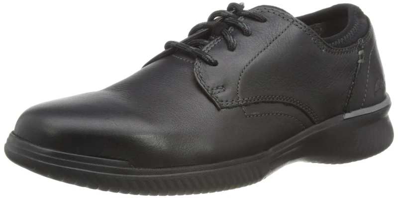 Clarks Men's Donaway Plain Oxford, Black Leather, 9.5 UK (44 EU)