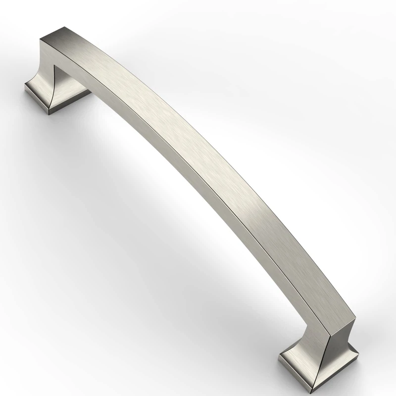 Asidrama 10 Pack 5 Inch(128mm) Hole Centers Kitchen Cabinet Handles, Brushed Satin Nickel Cabinet Pulls Kitchen Cabinet Hardware for Cupboard Drawer Pulls