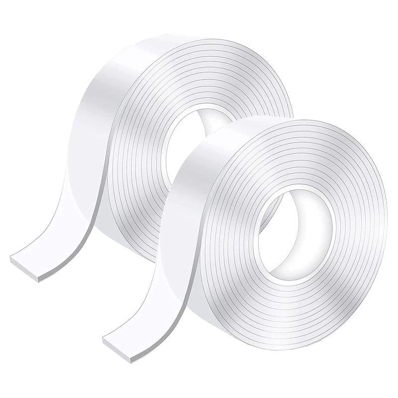 6M Nano Double Sided Tape Heavy Duty, Transparent Reusable Nano Adhesive Tape, Washable Traceless Strong Gel Tape for Carpet,Photos Posters