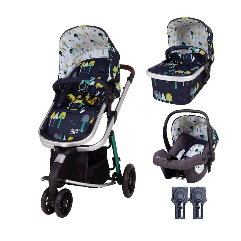 Cosatto Giggle Travel System - Wilderness Ink Pram and Car Seat