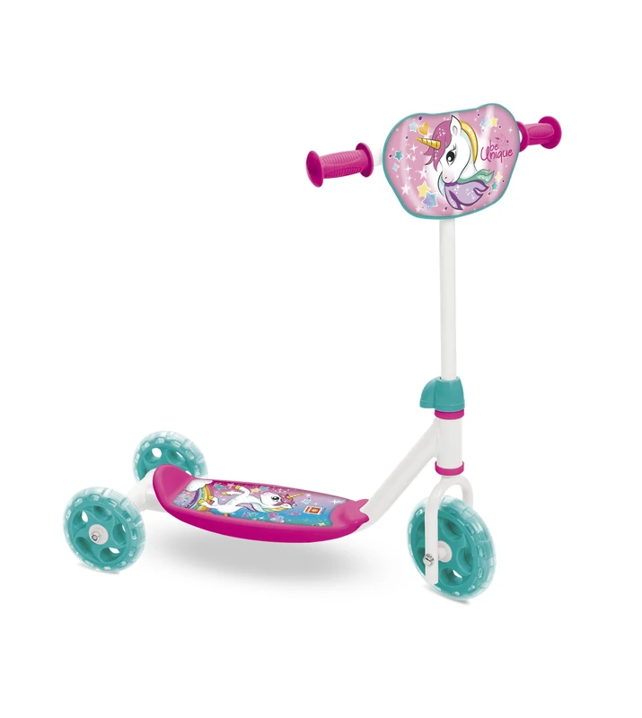 MONDO 28697 Toys-My First Unicorn Scooter 3 Wheels with Storage Handbag Included for Baby Girl from 2 Years Unicorn-28697, Multi-Coloured, Regolabile - Image 1