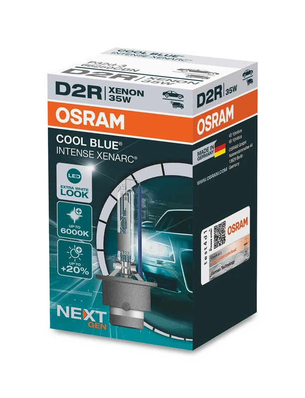 Osram Xenarc Cool Blue Intense NextGen HID-Xenon bulb - D2R - 12V/35W - single piece (max. 6000K)