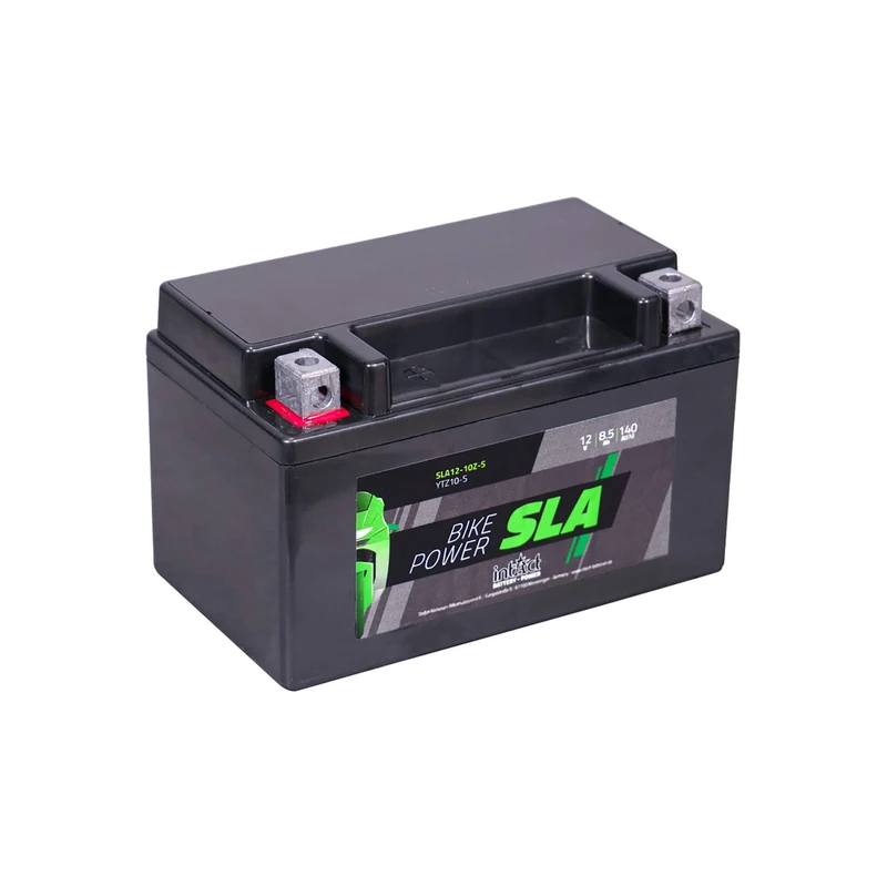 Intact Bike SLA12-10Z-S CTZ10-S 12 V 8.5 Ah 140 A (EN) High-Quality and Powerful Motorcycle Maintenance- AGM Battery