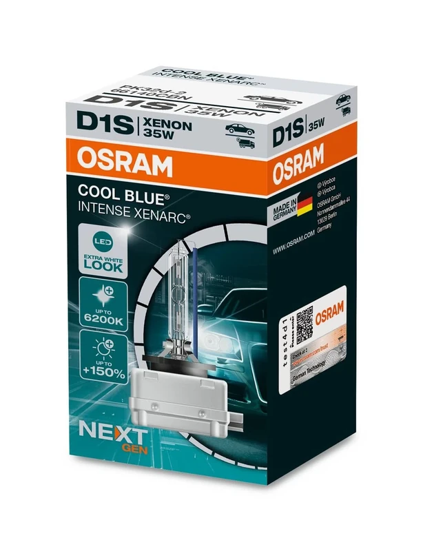 Osram Xenarc Cool Blue Intense NextGen HID-Xenon Birne - D1S - 12V/35W - pro Stück (max. 6200K)