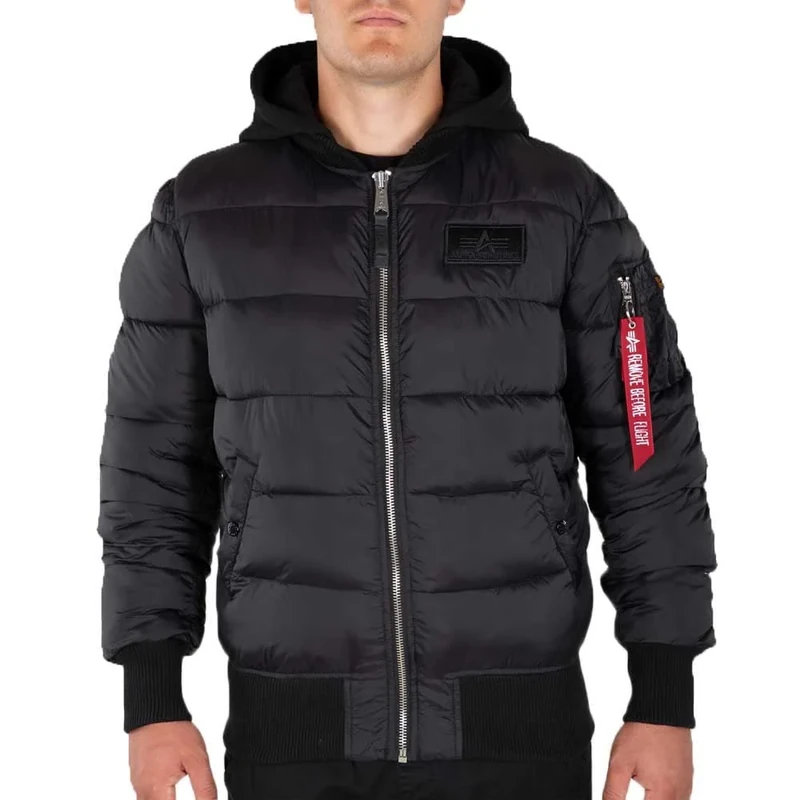 Alpha Industries Men's MA-1 ZH Puffer FD Winter Jacket, Black, M