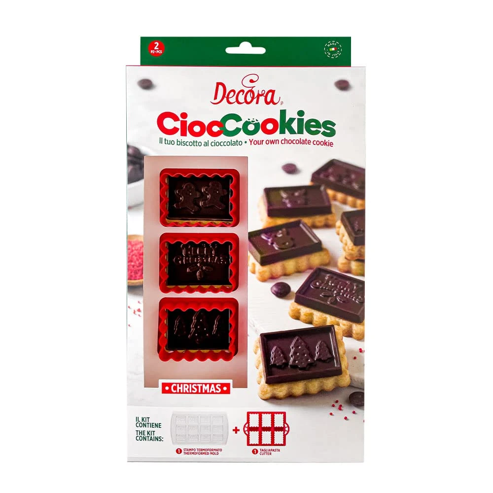 Decora 0255157 2-Piece Set for Biscuits and Chocolates Christmas