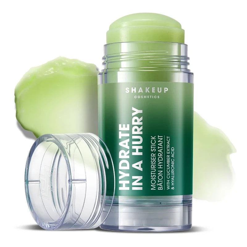 Shakeup Cosmetics Mens Moisturiser Stick, Hydrating Face Balm, Vegan with Witch Hazel & Cucumber, Travel Friendly, Great for Post-Workout & Post-Swim Dry Skin, 35g. Aka. HYDRATE IN A HURRY