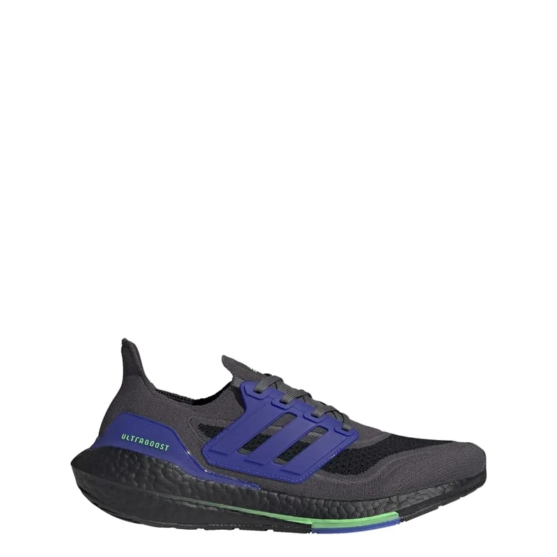 adidas Ultraboost 21 Grey/Black/Screaming Green 13 D (M)