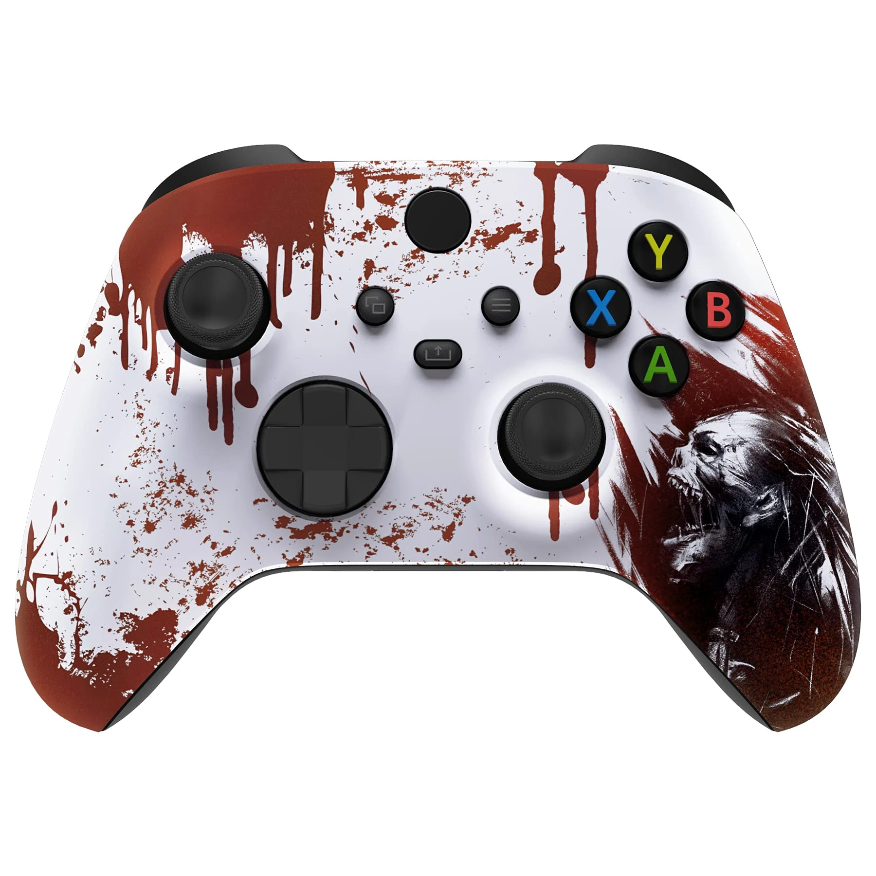 eXtremeRate Custom Shell for Xbox Series X & S Controller - Revitalize Your Controller - Blood Zombie Replacement Cover Front Housing Cover for Xbox Core Controller Wireless [Control NOT Included]