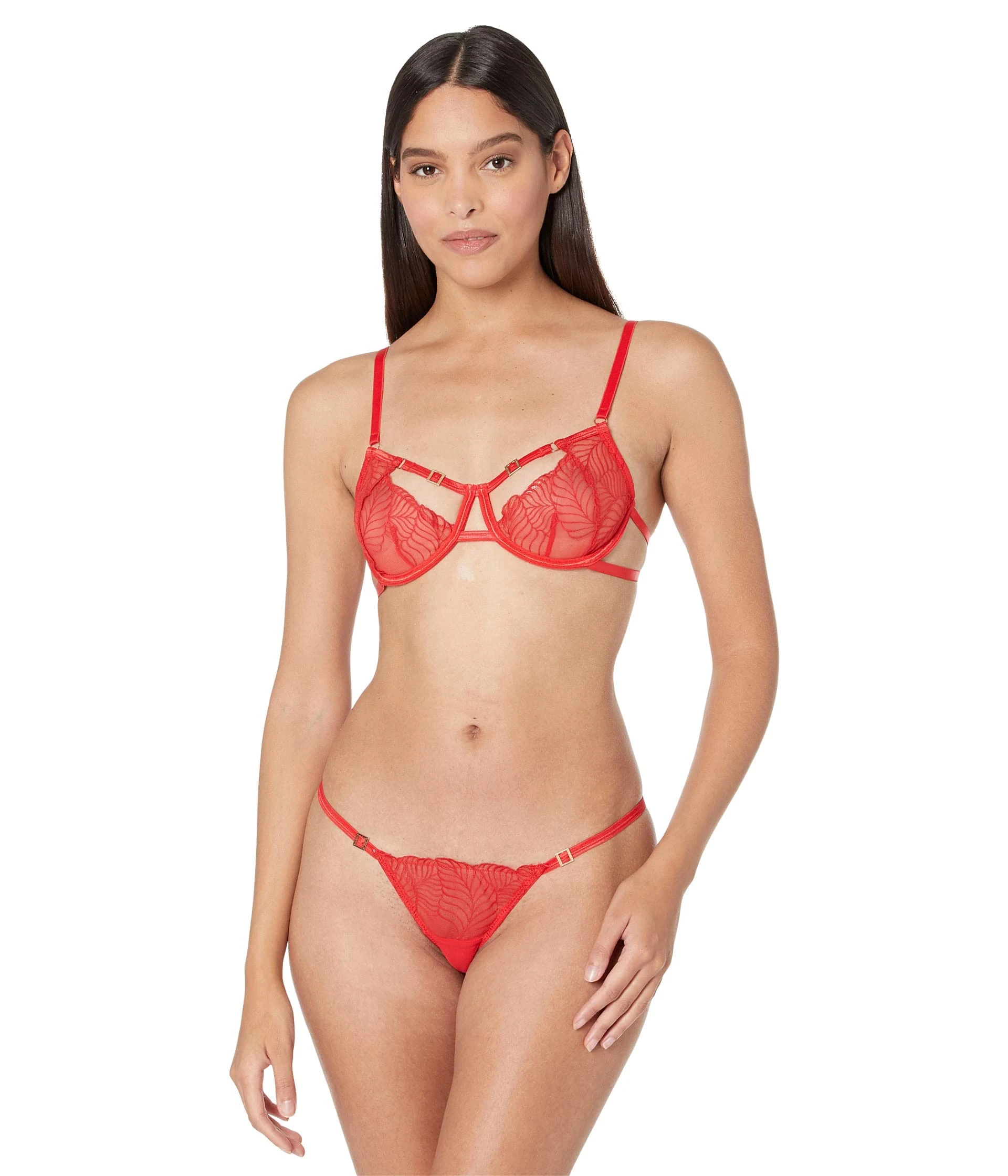 41402 Bluebella Enya Demi Cup Bra - 41402 Red