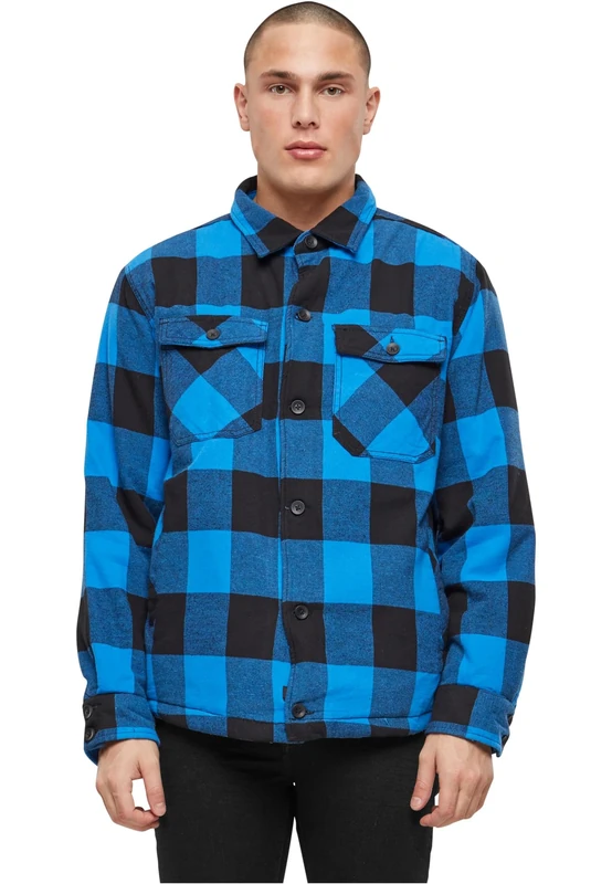 Brandit Lumber Jacket, color: black+blue, size: 7XL