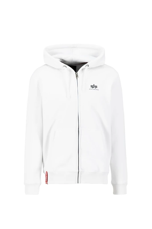 Alpha Industries Basic Zip SL Hoodie for men White