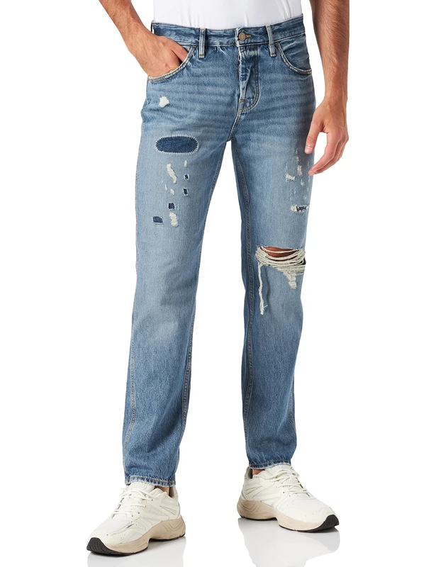 Jack & Jones Men's JJIMIKE COLT SFI 024 LN Jeans, Blue Denim, 29/30