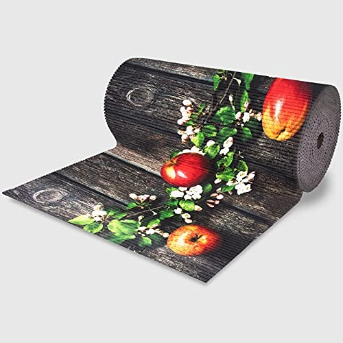 La Briantina Cut Out Runner 18 Meters with Apple Pattern, Roll for Kitchen Entrance and Living Room, 52 cm x 18 Meters - Image 1