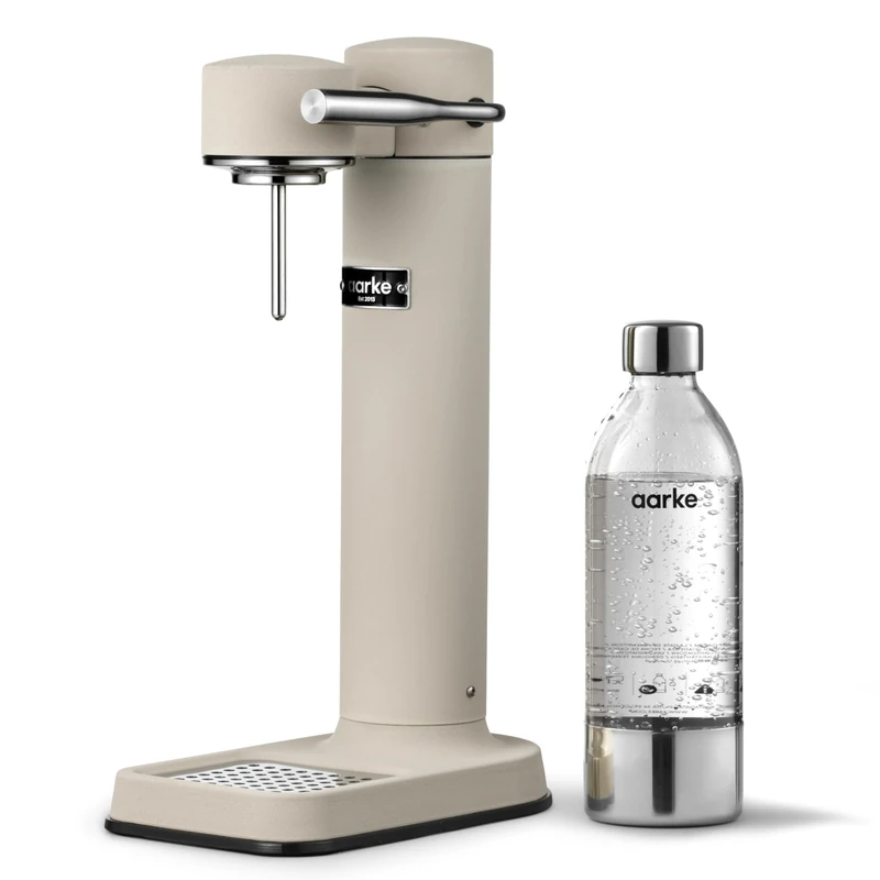 Aarke Carbonator 3, Sparkling Water Maker with Water Bottle, Special Edition Sand