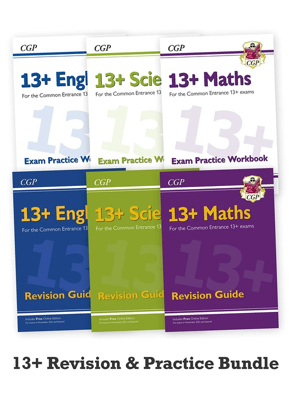 13+ English, Maths & Science 6-Book Bundle for the Common Entrance Exams ((CGP 13+ ISEB Common Entrance))