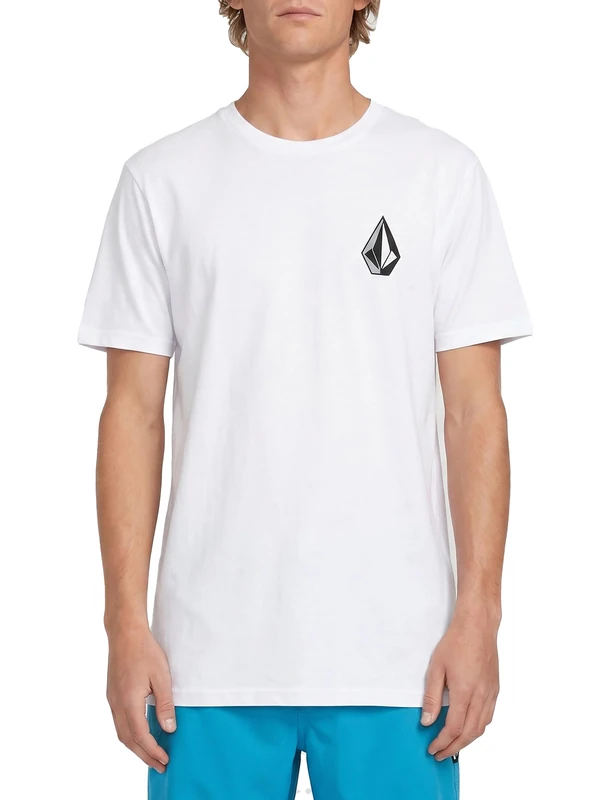 Volcom Men's Blaquedout Short Sleeve Tee T-Shirt, White, XXL - Image 1
