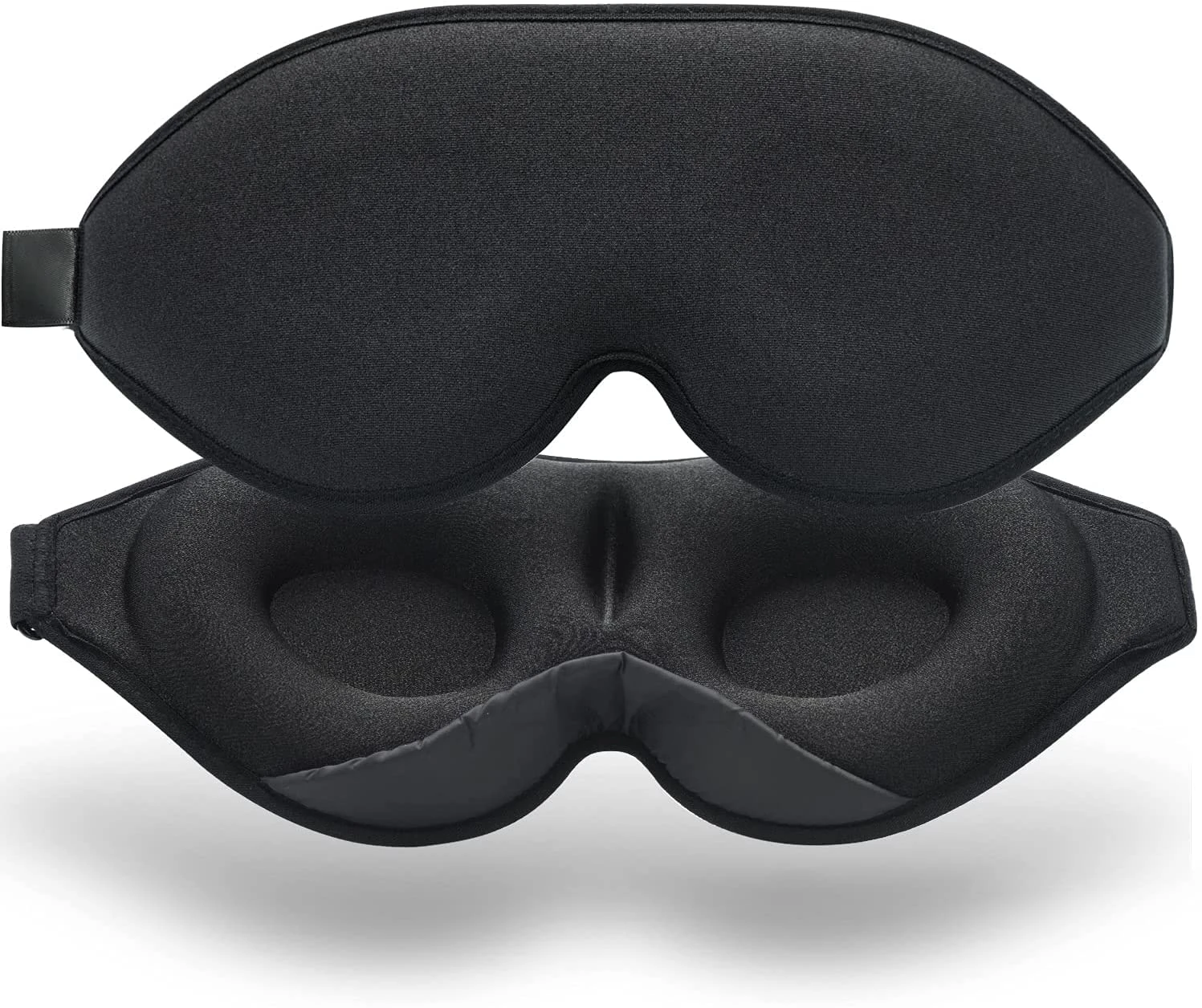 Sleep Eye Mask for Women Men, Soft Breathable Eye Mask for Sleeping 3D Contoured Sleep Mask Blindfold 100% Black Out Light Sleeping Mask for Travel, Nap, Yoga